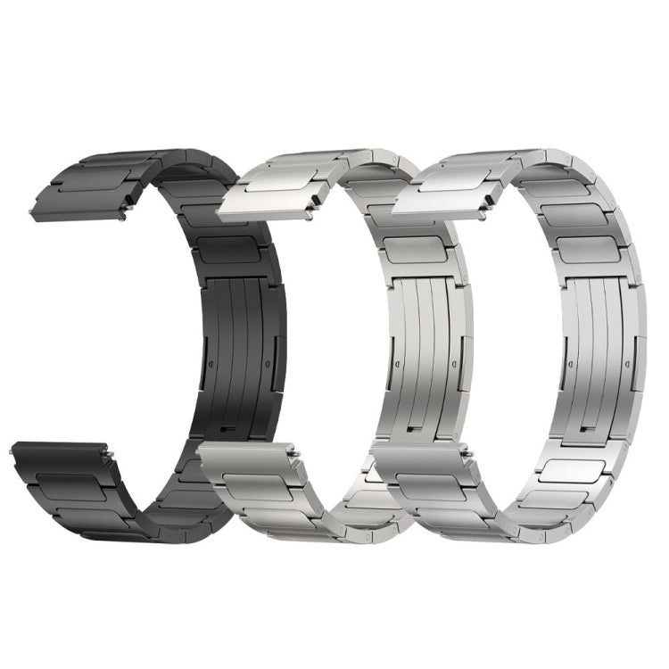 For Xiaomi MI Watch S1 22mm I-Shaped Titanium Alloy Watch Band(Grey) - Watch Bands by buy2fix | Online Shopping UK | buy2fix