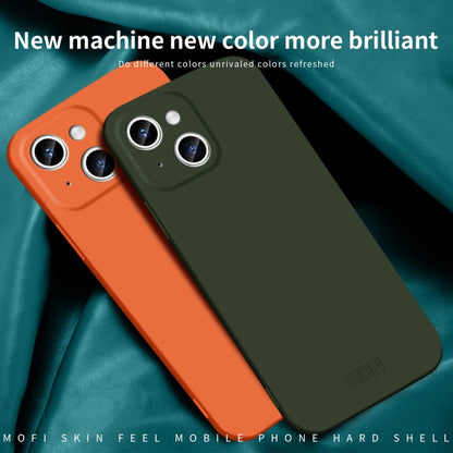 For iPhone 14 Plus MOFI Qin Series Skin Feel All-inclusive PC Phone Case(Green) - iPhone 14 Plus Cases by MOFI | Online Shopping UK | buy2fix