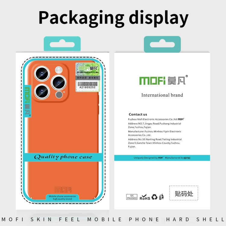 For iPhone 14 Plus MOFI Qin Series Skin Feel All-inclusive PC Phone Case(Green) - iPhone 14 Plus Cases by MOFI | Online Shopping UK | buy2fix