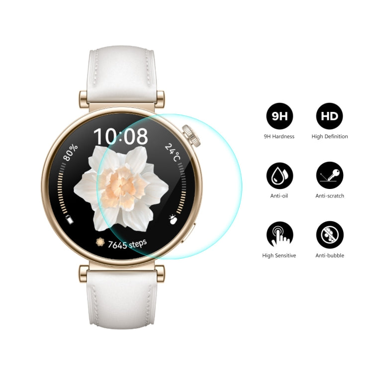 For Huawei Watch GT 4 41mm 10pcs ENKAY Hat-Prince 0.2mm 9H Tempered Glass Screen Protector Watch Film - Screen Protector by ENKAY | Online Shopping UK | buy2fix