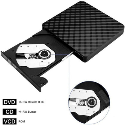 BT699 USB / Type-C External Optical Drive Case Laptop DVD Burner Portable Slim Disc Player - Rewritable Drive by buy2fix | Online Shopping UK | buy2fix