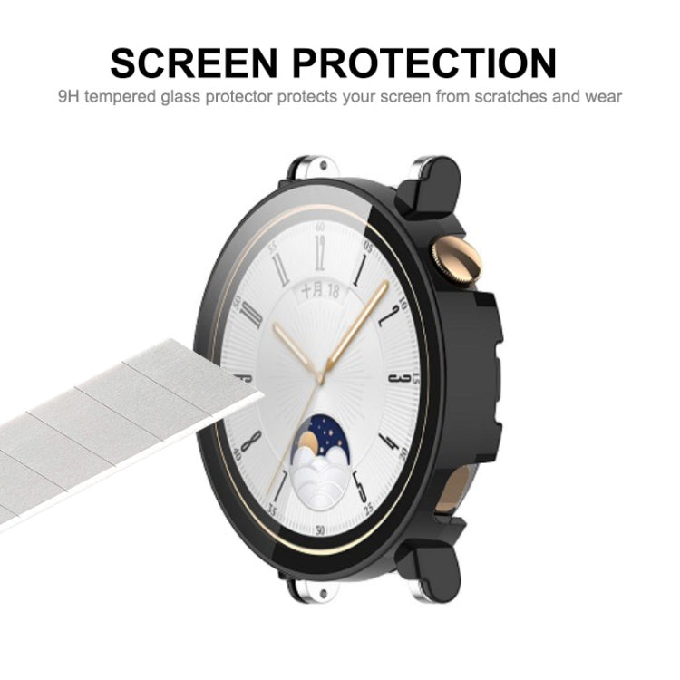 For Huawei Watch GT 4 46mm ENKAY Hat-Prince Full Coverage PC + Tempered Film Integrated Watch Protective Case(Transparent) - Watch Cases by ENKAY | Online Shopping UK | buy2fix