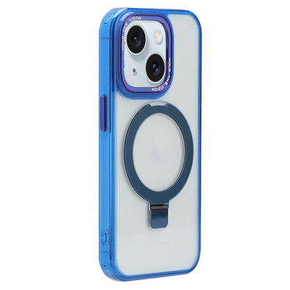 For iPhone 15 Starlink Stand Clear Magsafe Phone Case(Blue) - iPhone 15 Cases by buy2fix | Online Shopping UK | buy2fix