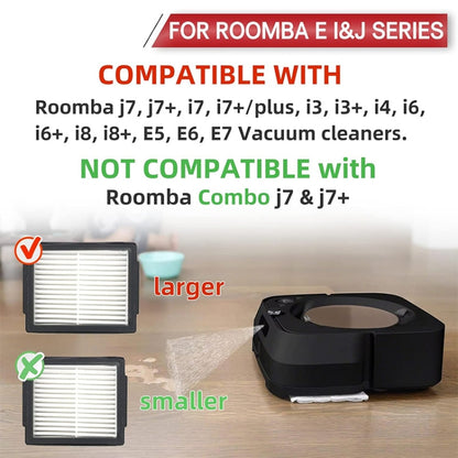 JUNSUNMAY 6pcs Clean Filter Replacement for iRobot Roomba E6 / E7 - Other Accessories by JUNSUNMAY | Online Shopping UK | buy2fix