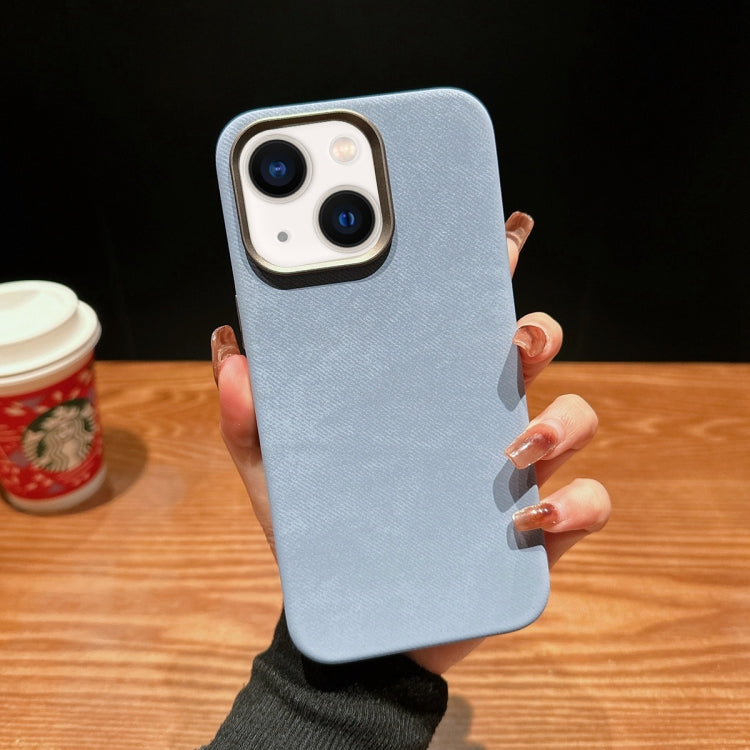 For iPhone 14 Plus Vintage Denim Shockproof Magsafe Phone Case(Blue) - iPhone 14 Plus Cases by buy2fix | Online Shopping UK | buy2fix