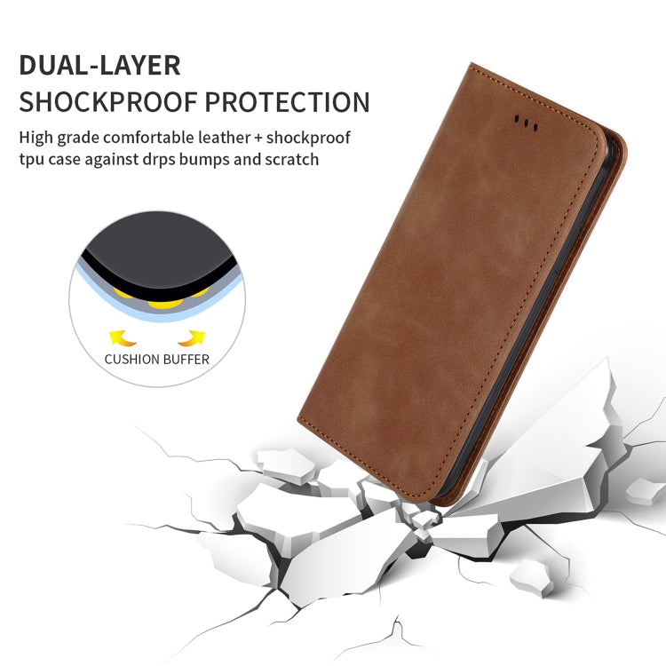 Retro Skin Feel Business Magnetic Horizontal Flip Leather Case for Xiaomi Mi 9T  / Mi 9T Pro / Redmi K20  /  K20 Pro(Brown) - Xiaomi Cases by buy2fix | Online Shopping UK | buy2fix