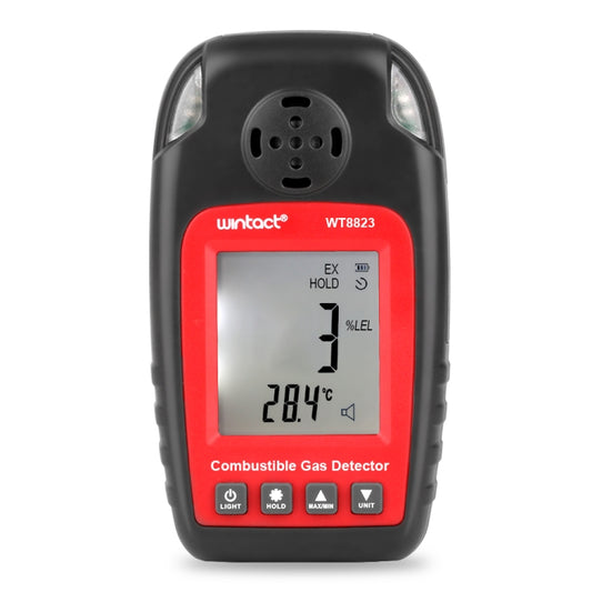 Wintact WT8823 Combustible Gas Alarm Detector Gas Leakage Flammable Natural Digital LCD Display Gas Leak Detector Monitor Gas Analyzer - Gas Monitor by Wintact | Online Shopping UK | buy2fix