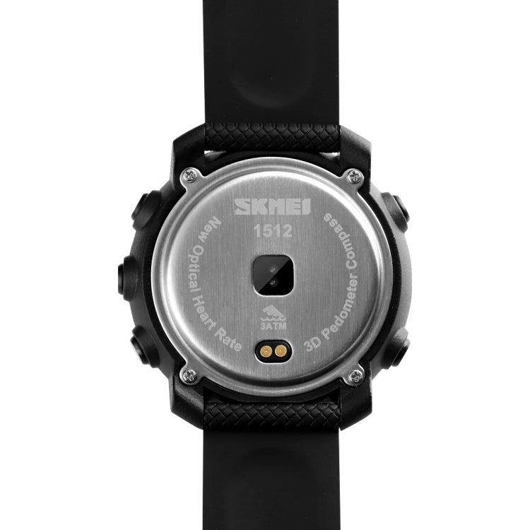 SKMEI 1511 Simple Bluetooth Men Smart Waterproof Compass Adult Smart Watch(Steel Shell Black) - Sport Watches by SKMEI | Online Shopping UK | buy2fix