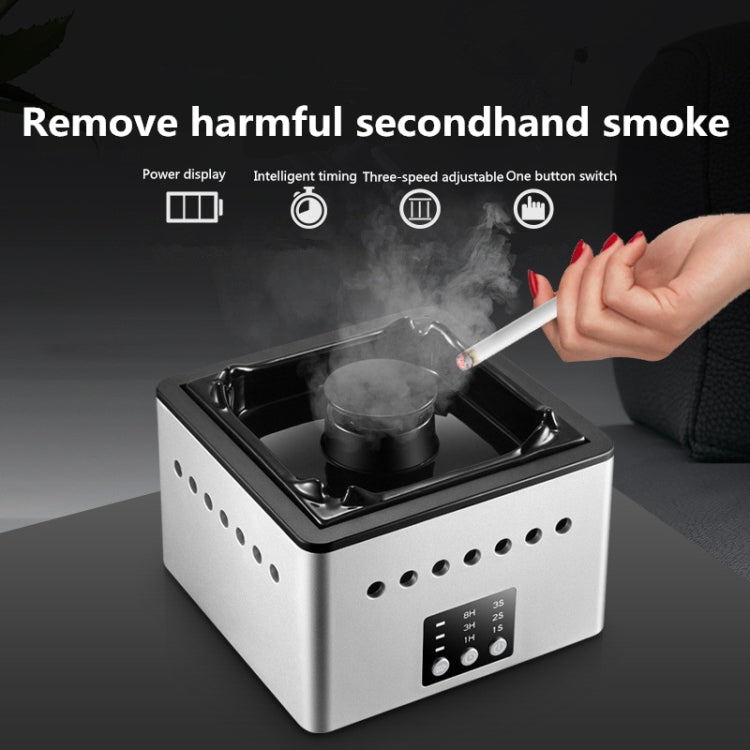 Ashtray Air Purifier Home Indoor Smoke Removal Small Desktop Anti-Secondhand Smoke Artifact(Black) - Home & Garden by buy2fix | Online Shopping UK | buy2fix