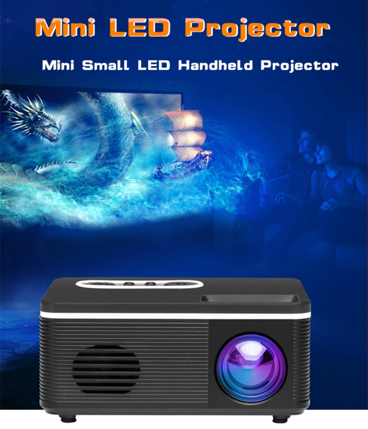 S361 80 lumens 320 x 240 Pixel Portable Mini Projector, Support 1080P, US Plug(White) - Consumer Electronics by buy2fix | Online Shopping UK | buy2fix