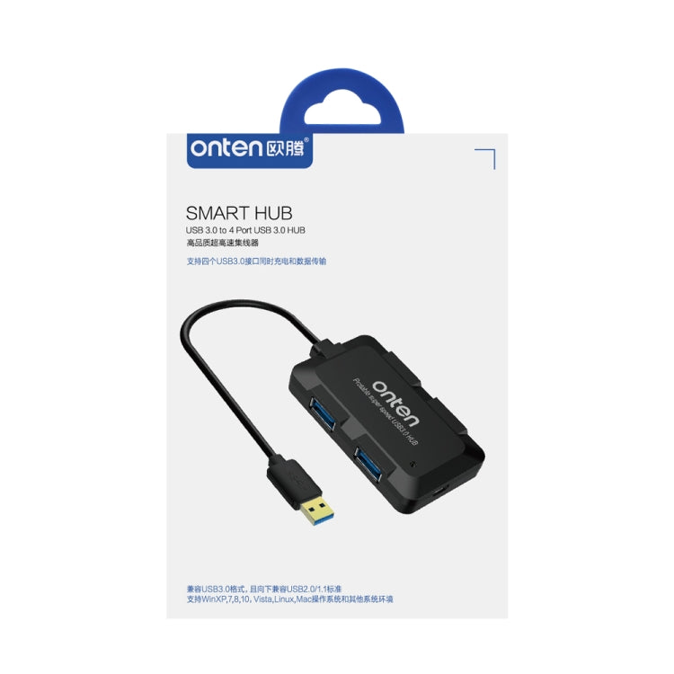 Onten 8102B USB 3.0 to USB 3.0 x 4 Adapter - USB 3.0 HUB by Onten | Online Shopping UK | buy2fix