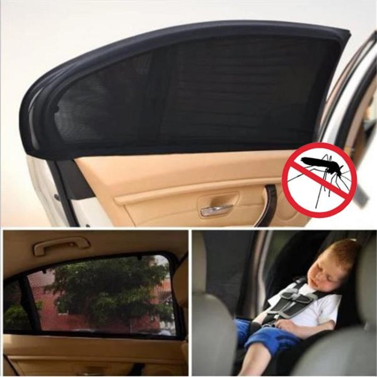 Auto Car Vehicle Window Mesh Shield Sunshade Visor Net UV Protection Anti Mosquito Window Covers, Size:Front window75x50cm - Window Foils & Solar Protection by buy2fix | Online Shopping UK | buy2fix