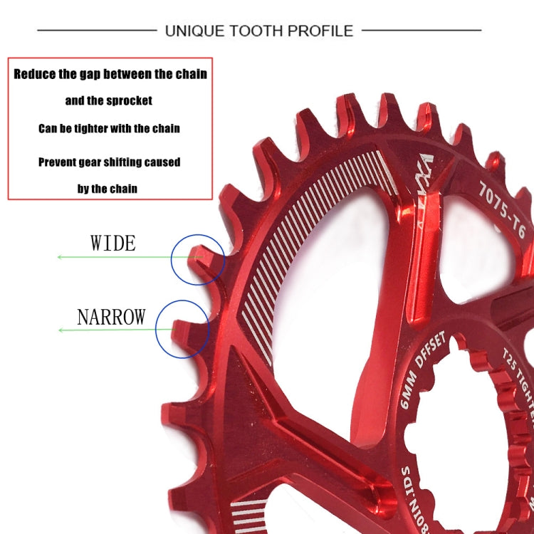 VXM Direct Loading Disc GXP Straight-fit One-piece Positive and Negative Teeth XX1 X0 X9 30T38T Single Disc Platter(Red) - Others by VXM | Online Shopping UK | buy2fix