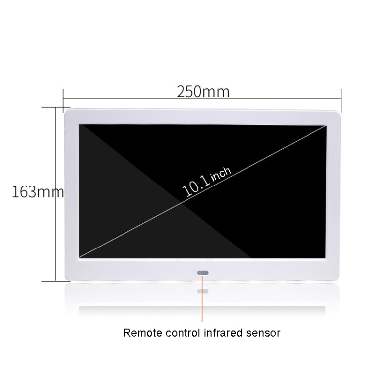 DPF-106 10.1 inch Digital Photo Frame LED Video Advertising Machine, Plug:US Plug(Black) - Consumer Electronics by buy2fix | Online Shopping UK | buy2fix