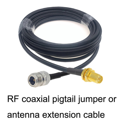 RP-SMA Female to N Female RG58 Coaxial Adapter Cable, Cable Length:5m - Connectors by buy2fix | Online Shopping UK | buy2fix