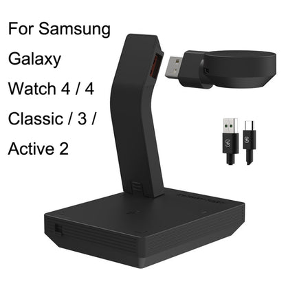 For Samsung Galaxy Watch 4 / 4 Classic / 3 / Active 2  Earphone Phone Wireless Charger - Charger by buy2fix | Online Shopping UK | buy2fix