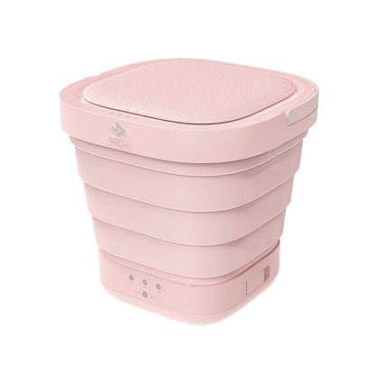 MOYU XPB30-F1 Portable Mini Automatic Household Folding Bucket Type Travel Washing Machine(Pink) - Home & Garden by buy2fix | Online Shopping UK | buy2fix