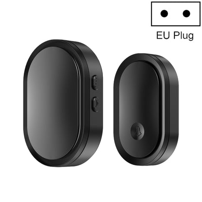 CACAZI A99 Home Smart Remote Control Doorbell Elderly Pager, Style:EU Plug(Black) - Security by CACAZI | Online Shopping UK | buy2fix