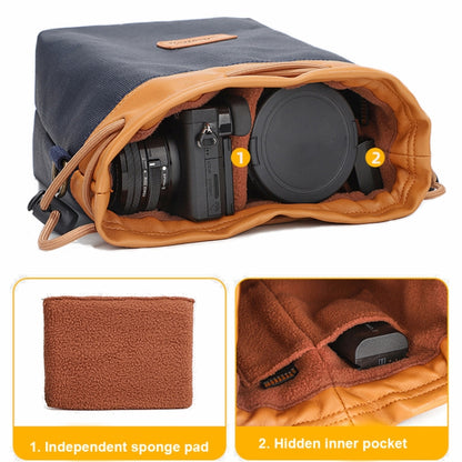 S.C.COTTON Camera Lens Protection Bag Liner Bag Waterproof Camera Storage Bag, Size: S(Black) - Camera Accessories by S.C.COTTON | Online Shopping UK | buy2fix