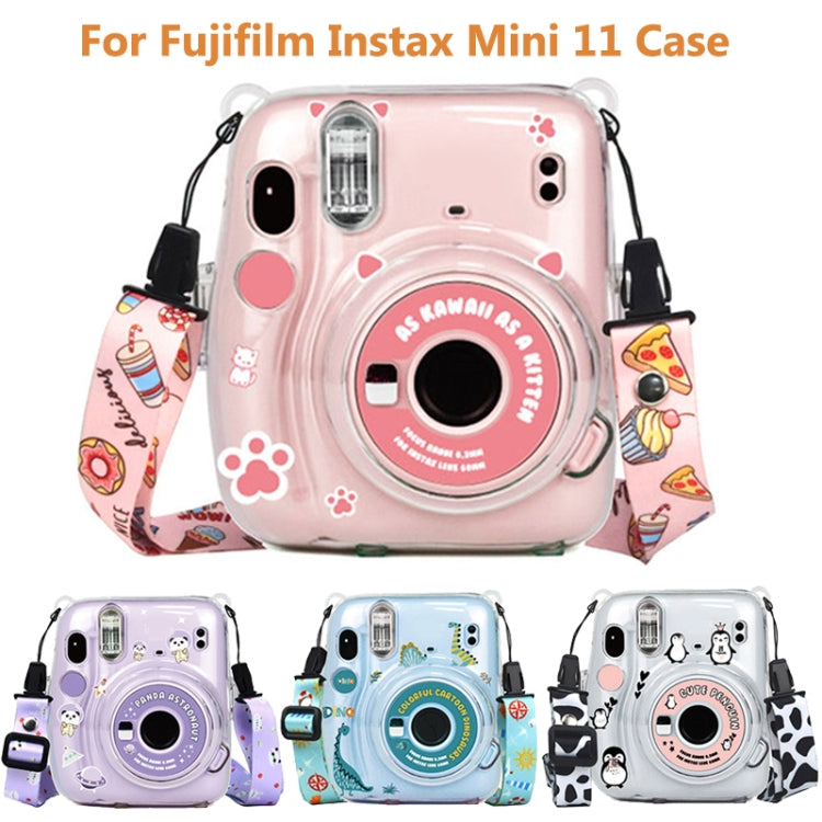 For Fujifilm Instax Mini 11  5sets Storage Case + Shoulder Strap + Sticker 3 In 1 Set(Set 6) - Camera Accessories by buy2fix | Online Shopping UK | buy2fix