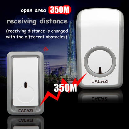 CACAZI W-899 Smart Home Wireless Doorbell Remote Control Doorbell, Style:US Plug - Wireless Doorbell by CACAZI | Online Shopping UK | buy2fix