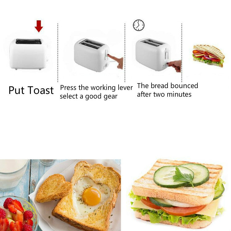 Toaster Home Sandwich Breakfast Machine Automatic Breakfast Toaster, EU Plug - Home & Garden by buy2fix | Online Shopping UK | buy2fix