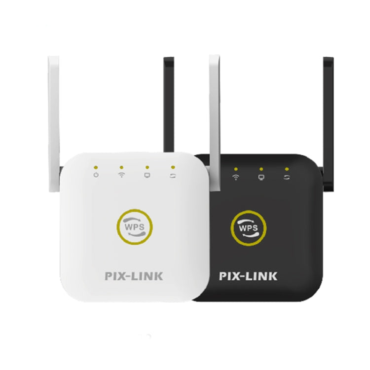 PIX-LINK WR22 300Mbps Wifi Wireless Signal Amplification Enhancement Extender, Plug Type:UK Plug(Black) - Wireless Routers by PIX-LINK | Online Shopping UK | buy2fix