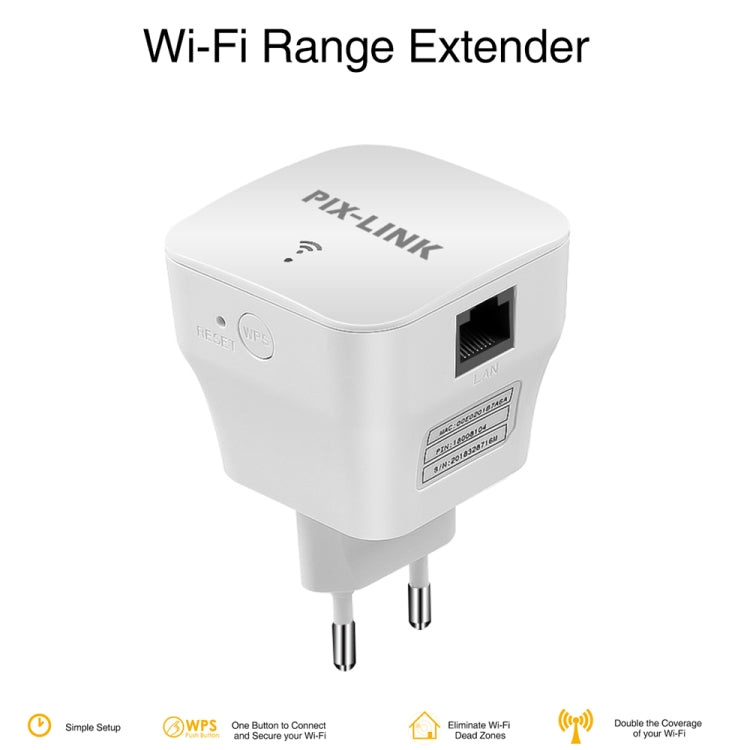 PIXLINK WR12 300Mbps WIFI Signal Amplification Enhanced Repeater, Plug Type:US Plug -  by PIXLINK | Online Shopping UK | buy2fix