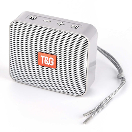 T&G TG166 Color Portable Wireless Bluetooth Small Speaker(Silver Gray) - Mini Speaker by T&G | Online Shopping UK | buy2fix