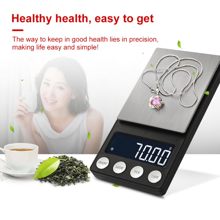 High-Precision Electronic Scale Mini Portable Jewellery Medicine Scale, Style:200g/0.01g - Jewelry Scales by buy2fix | Online Shopping UK | buy2fix