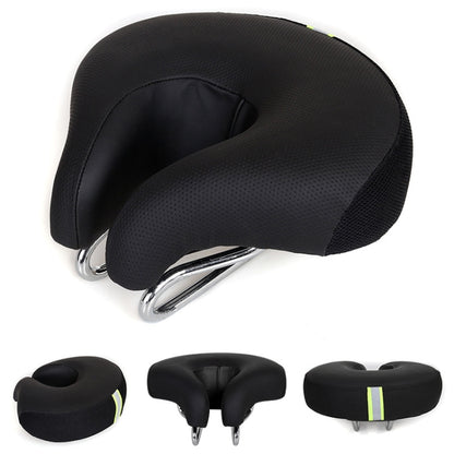 Noseless Bicycle Saddle Mountain Bike Thickened  Soft Cushion(Black) - Outdoor & Sports by buy2fix | Online Shopping UK | buy2fix