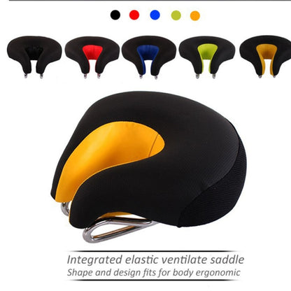 Noseless Bicycle Saddle Mountain Bike Thickened  Soft Cushion(Black) - Outdoor & Sports by buy2fix | Online Shopping UK | buy2fix