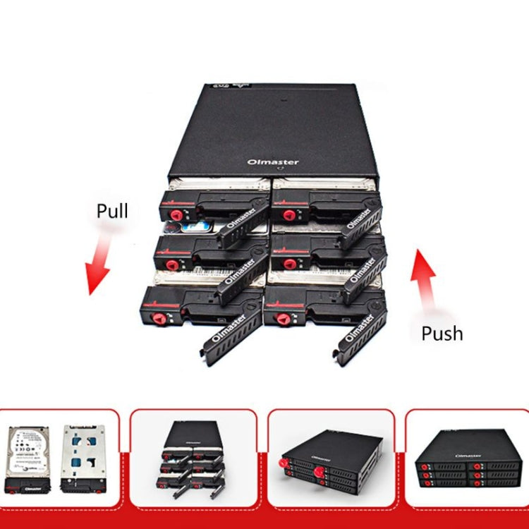 OImaster MR-6601 Six-Bay Optical Drive Hard Disk Box - Optical Drives Cases by OImaster | Online Shopping UK | buy2fix