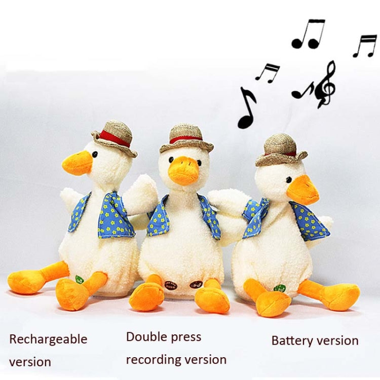 Repeat Duck Tricky Duck Learn Talking Singing Plush Duck Toy, Style:Interactive Ver. - Electronic Pets by buy2fix | Online Shopping UK | buy2fix