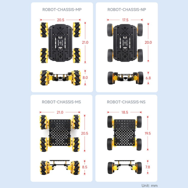 Waveshare Smart Mobile Robot Chassis Kit, Chassis:With Shock-absorbing(Normal Wheels) - Consumer Electronics by Waveshare | Online Shopping UK | buy2fix