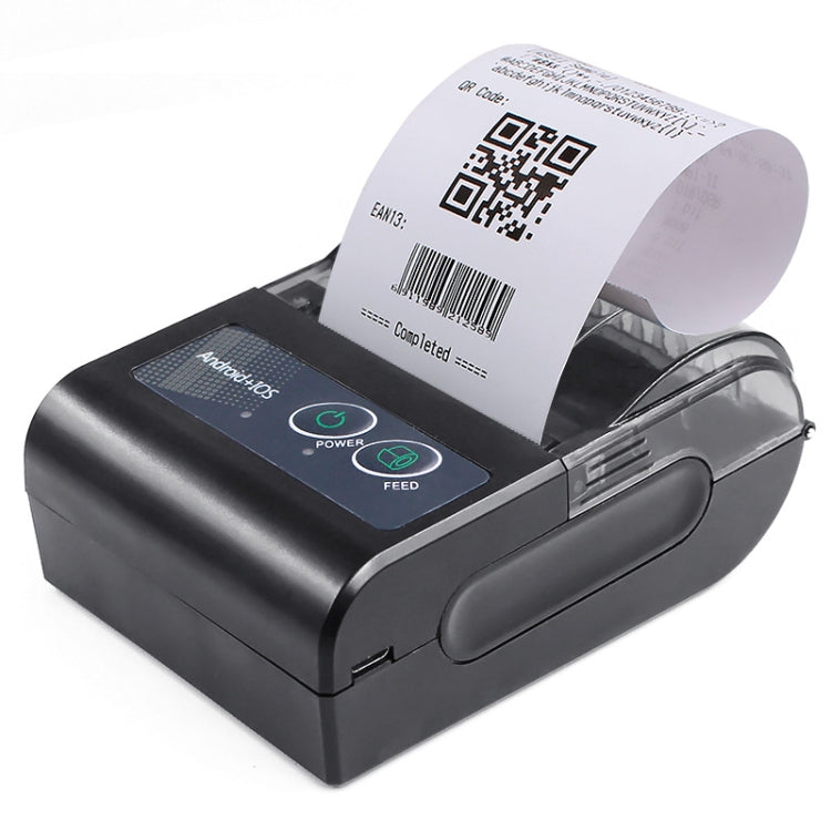 58HB6 Portable Bluetooth Thermal Printer Label Takeaway Receipt Machine, Supports Multi-Language & Symbol/Picture Printing, Model: EU Plug (English) - Consumer Electronics by buy2fix | Online Shopping UK | buy2fix