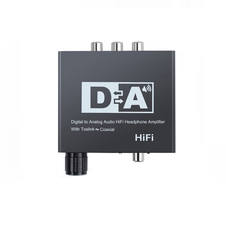 NK-C6 Optical Fiber To Analog Audio Converter Adjustable Volume Digital To Analog Decoder US Plug - Apple Accessories by buy2fix | Online Shopping UK | buy2fix