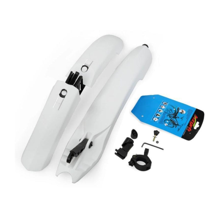 Bicycle Fender With LED Taillights Mountain Bike Fender Quick Release 26 Inch Riding Accessories(White) - Outdoor & Sports by buy2fix | Online Shopping UK | buy2fix