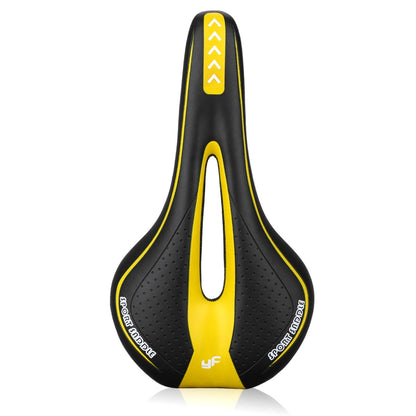 YAFEE YF-1018 Mountain Bike Saddle Bicycle Riding Saddle Bicycle Saddle(Black Yellow) - Bicycle Saddle by YAFEE | Online Shopping UK | buy2fix