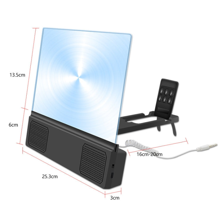 L5 12 inch Mobile Phone Screen Amplifier Anti-Blue Light Portable Audio Amplifier - Screen Magnifier by buy2fix | Online Shopping UK | buy2fix