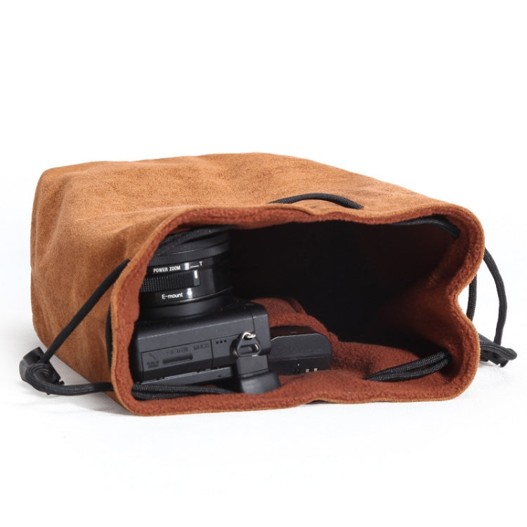 S.C.COTTON Liner Shockproof Digital Protection Portable SLR Lens Bag Micro Single Camera Bag Square Khaki S - Camera Accessories by S.C.COTTON | Online Shopping UK | buy2fix