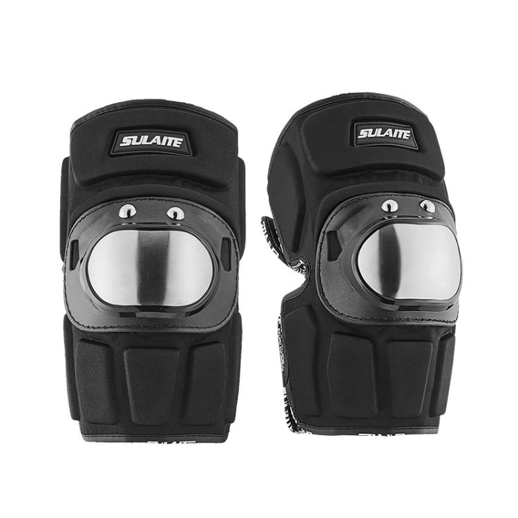 SULAITE Motorcyclist Stainless Steel  Windproof Shockproof Outdoor Sports Protective Gear Knee Pad - Protective Gear by SULAITE | Online Shopping UK | buy2fix