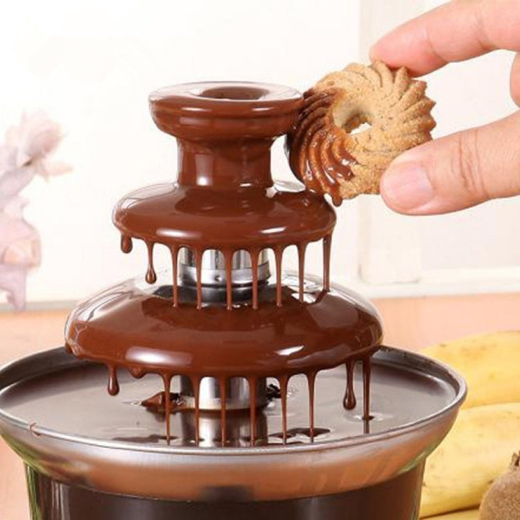 Mini Fountain Creative Design Chocolate Heating Fondue Machine, EU Plug - Home & Garden by buy2fix | Online Shopping UK | buy2fix