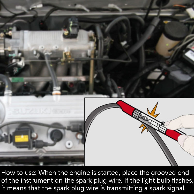 Automobile Detector Free Disassembly Lgnition System Test Pen Engine Test Spark Plug Coil High Voltage Tool - In Car by buy2fix | Online Shopping UK | buy2fix