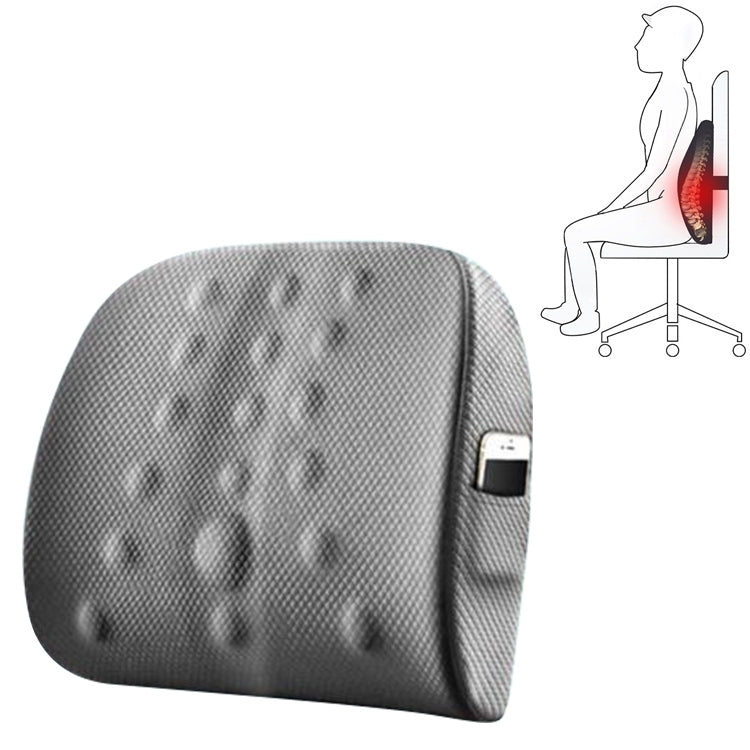 Lumbar Cushion Office Maternity Seat Cushion Car Lumbar Memory Foam Lumbar Pillow,Style: 3D (Gray) - Cushions & Pillows by buy2fix | Online Shopping UK | buy2fix