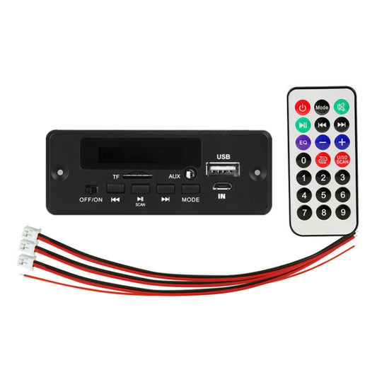 5/12V Folder Play With Power Amplifier MP3 Decoding Board With Recording Call Loss Motherboard With Bluetooth(Black) - Car MP3 & MP4 & MP5 by buy2fix | Online Shopping UK | buy2fix