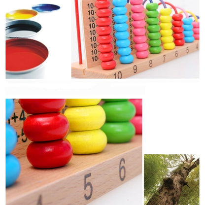 Wooden Children Bead Calculation Frame Multi-Function Early Education Teaching Kids Mathematical Addition And Subtraction Learning Toys - Math Toys by buy2fix | Online Shopping UK | buy2fix