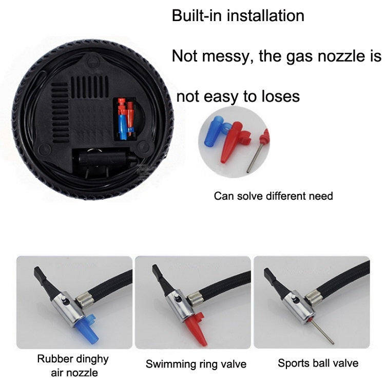 DC12V 12A Car Portable Air Pump Electric Car Tire Pump, Specification： 19-cylinder Large Motor - In Car by buy2fix | Online Shopping UK | buy2fix