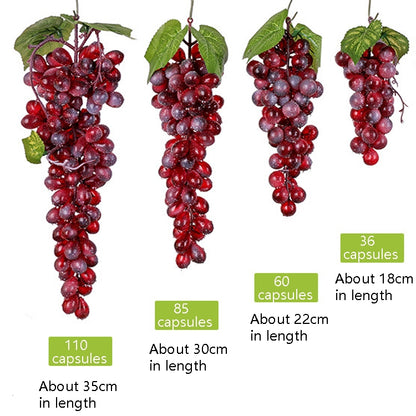 2 Bunches 110 Granules Agate Grapes Simulation Fruit Simulation Grapes PVC with Cream Grape Shoot Props - Camera Accessories by buy2fix | Online Shopping UK | buy2fix
