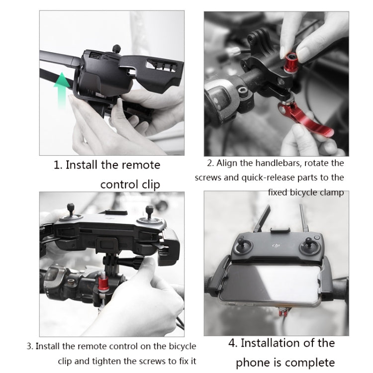 Sunnylife TY-Q9403 Remote Control Universal Bicycle Holder Bicycle Clip For DJI Mavic Mini/ Mini 2/Air(Holder Kits) - DJI & GoPro Accessories by Sunnylife | Online Shopping UK | buy2fix